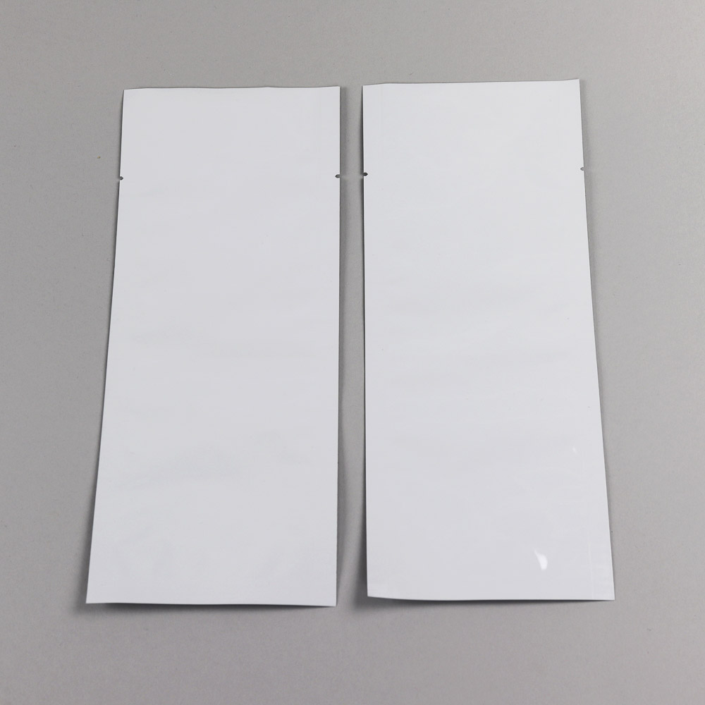 white mylar foil pouches